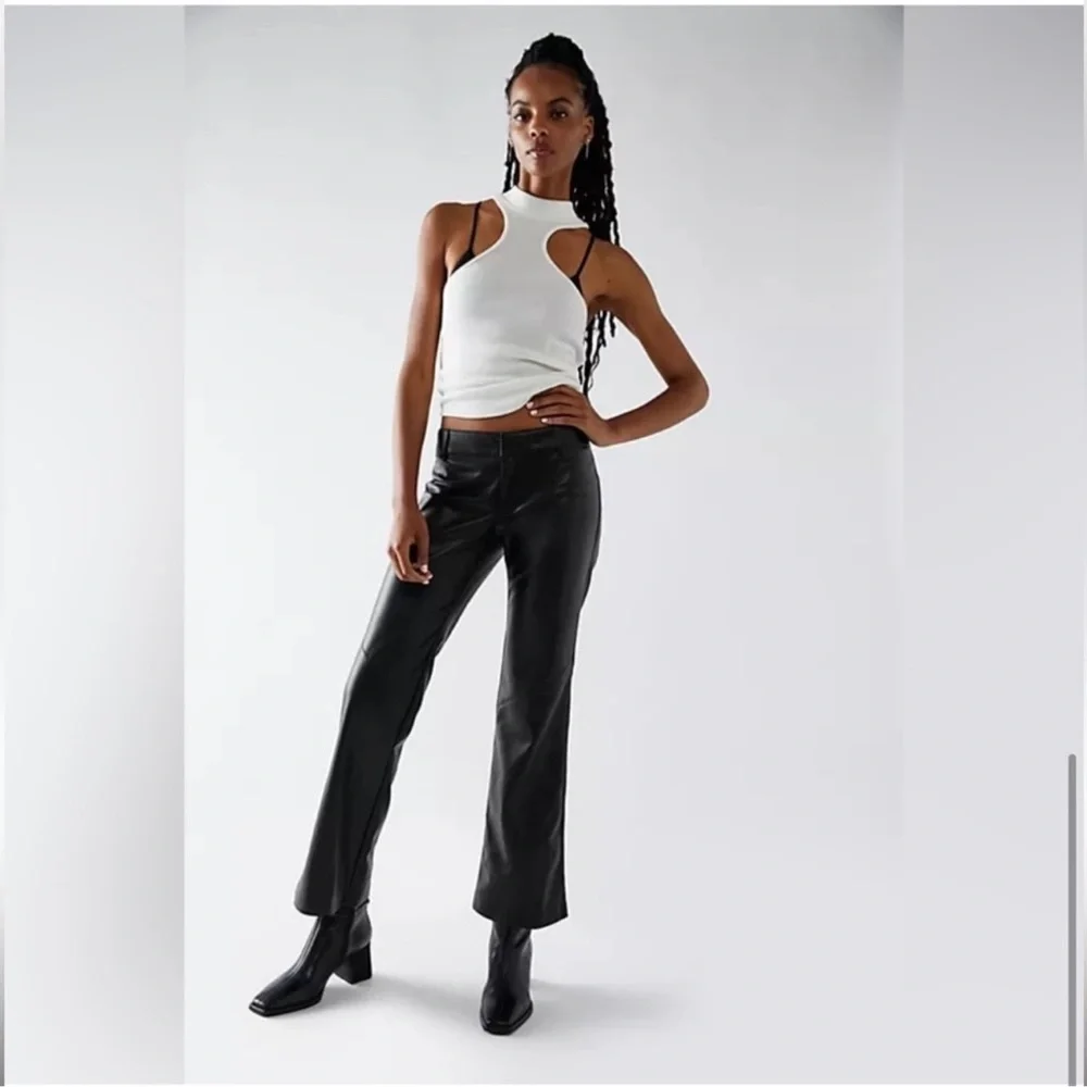 Free People Black Flare Pants - Picture 3 of 8